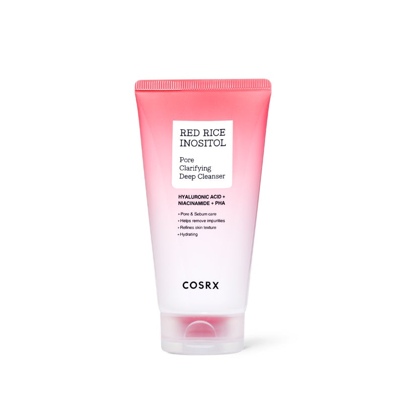 COSRX RED RICE INOSITOL Pore Clarifying Deep Cleanser 150ml - 2-in-1 Facial Cleanser and Wash-Off Mask