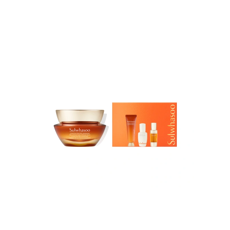 SULWHASOO Concentrated Ginseng Rejuvenating Cream Rich 50ml set - Rich anti-aging cream gift set
