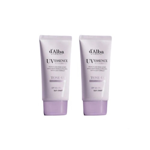 d'Alba Waterful Tone Up Sun Cream Purple 50mL Duo Set