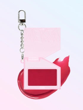 MERZY Let's Wearing Lip & Cheek Keyring(01 Apple Red) 2.2g