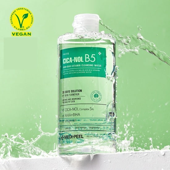 Medi-Peel Phyto Cica-Nol B5 Aha Bha Vitamin Calming Micellar Cleansing Water 500ml