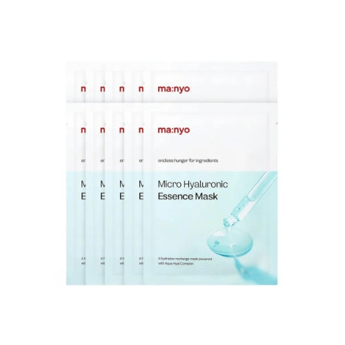 Manyo Micro Hyaluronic Essence Mask 10ea Korean hydrating sheet mask with hyaluronic acid