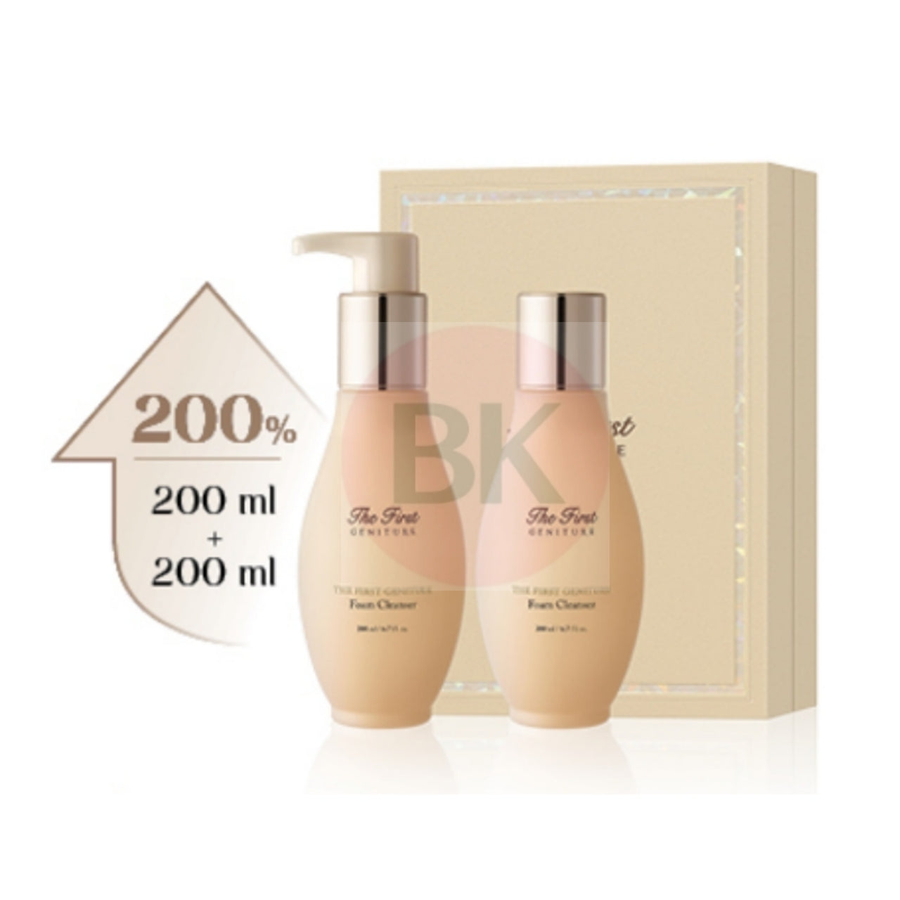 OHUI The First Geniture Foam Cleanser Large Set with 200ml foam cleanser and 200ml refill