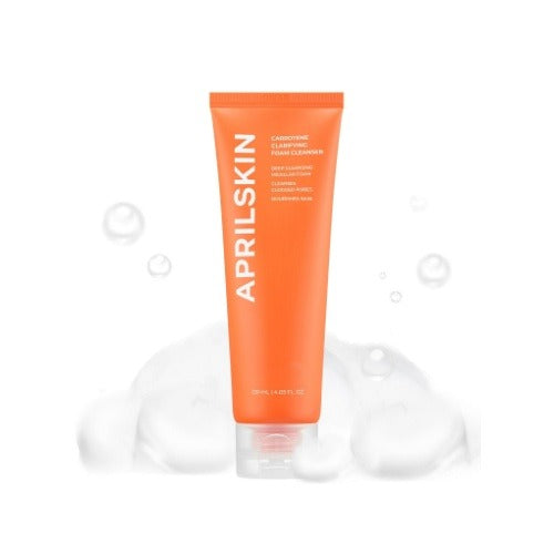 APRILSKIN Carrotene Clarifying Foam Cleanser 120ml Korean skincare product by APRILSKIN