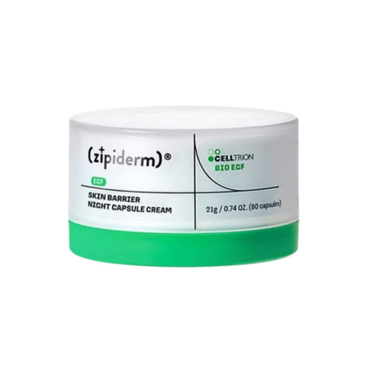 CELLTRION Zipiderm EGF Skin Barrier Night Capsule Cream 21g overnight barrier care capsule cream with EGF
