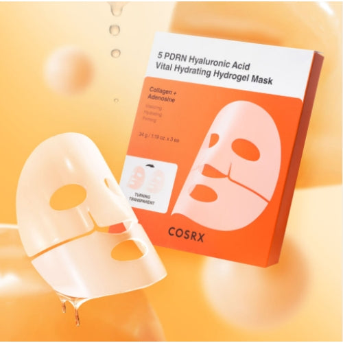 COSRX COSRX 5PDRN Hyaluronic Acid Vital Hydrating Hydrogel Mask 3ea product photo