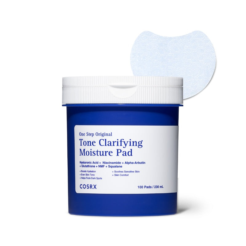 COSRX One Step Original Tone Clarifying Moisture Pad 100ea - Brightening Moisture Toner Pads