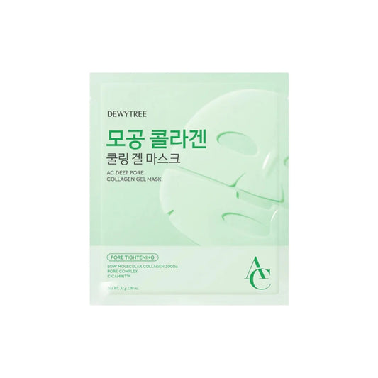 DEWYTREE AC Deep Pore Collagen Gel Mask 4ea Korean skincare product
