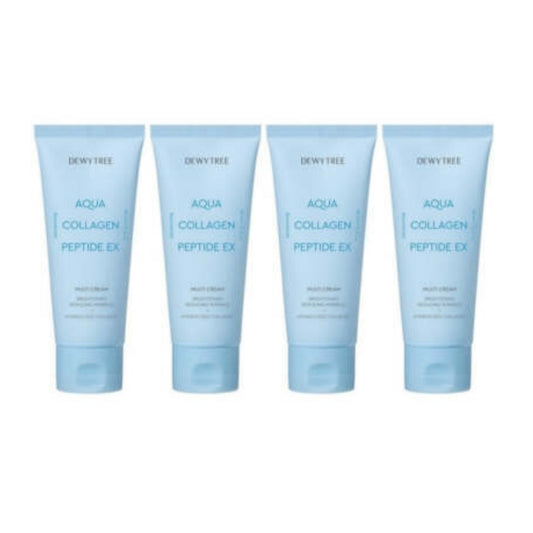DEWYTREE Aqua Collagen Peptide EX Multi Cream 80ml 4ea Korean skincare product