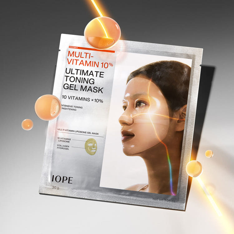 IOPE Multi 10% Toning Gel Mask 30G Vitamin - Vitamin hydrogel mask