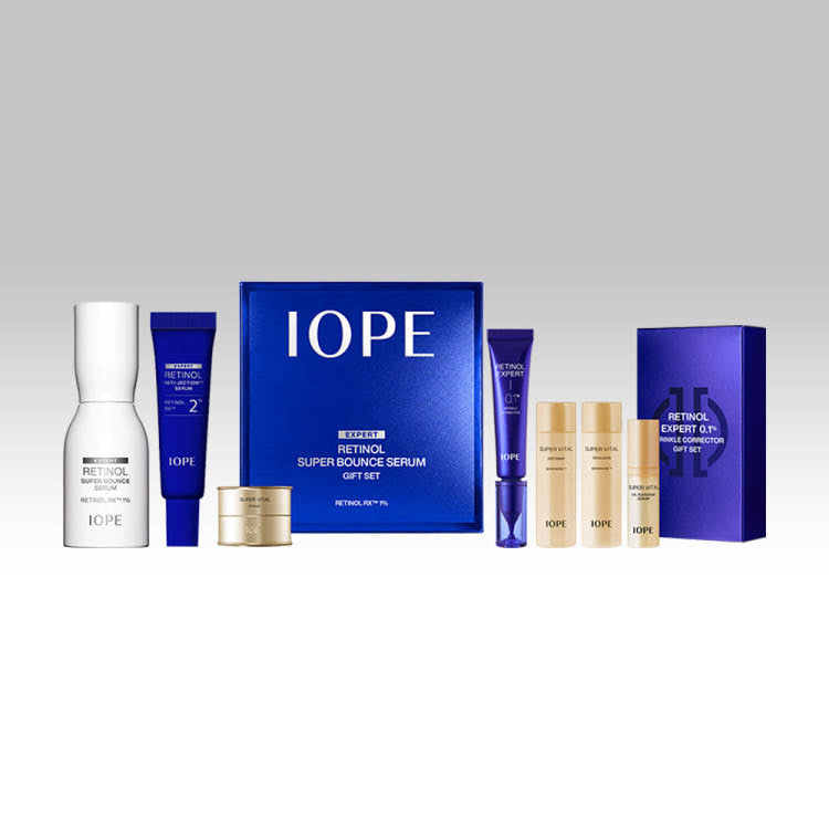 IOPE Retinol Super Bounce Serum 50ml + Retinol 0.1% 30ml Special set - Retinol serum and corrector set