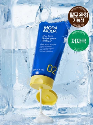 MODA MODA Blue Biotin Scalp Capsule Treatment 200ml for lightweight scalp and hair care