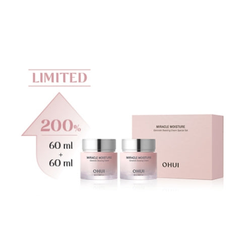 OHUI Miracle Moisture Ceramide Boosting Cream Duo Edition ??Miracle Moisture Ceramide Boosting Cream 60 ml x 2 set contents