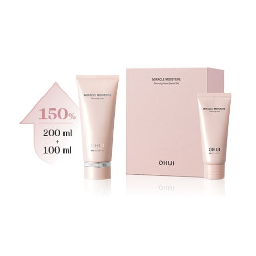 OHUI Miracle Moisture Cleansing Foam set ??Miracle Moisture Cleansing Foam 200 ml set contents