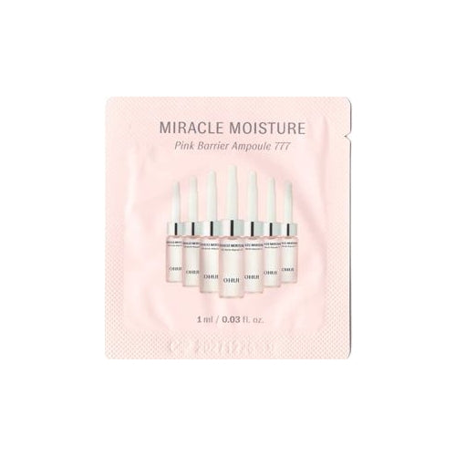 OHUI Miracle Moisture Pink Barrier 777 Ampoule 1mlx120ea 1ml x 120ea Korean skincare sachets