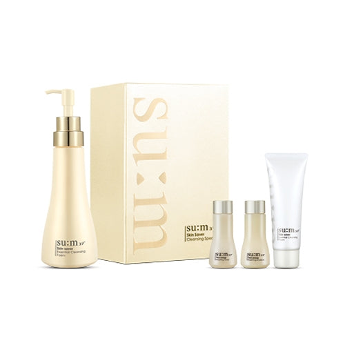 su:m37 Skin Saver Cleansing Foam Set - 250ml cleanser with toner and emulsion minis