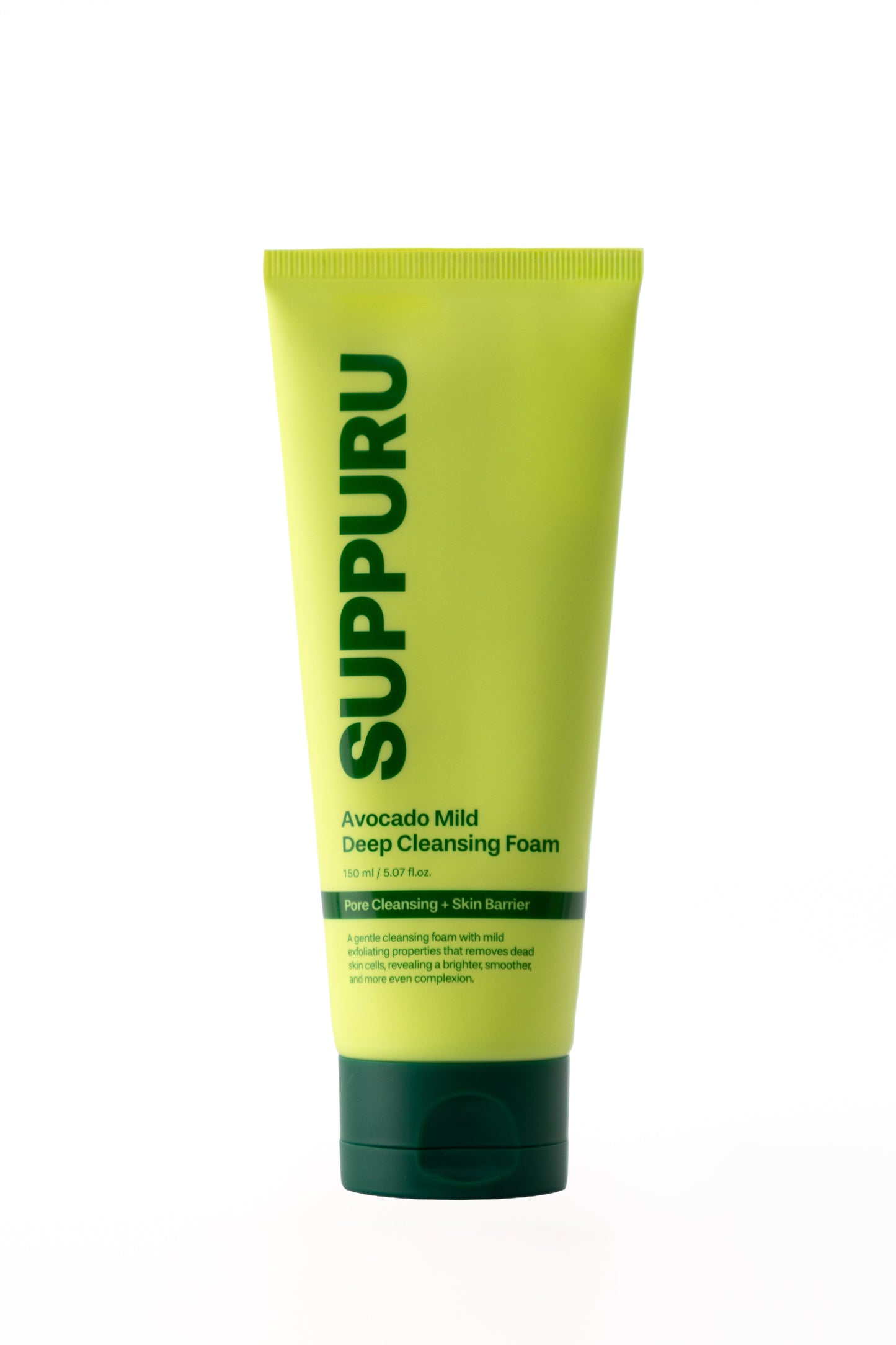 SUPPURU Avocado Mild Deep Cleansing Foam 150ml – pore-cleansing face wash with panthenol