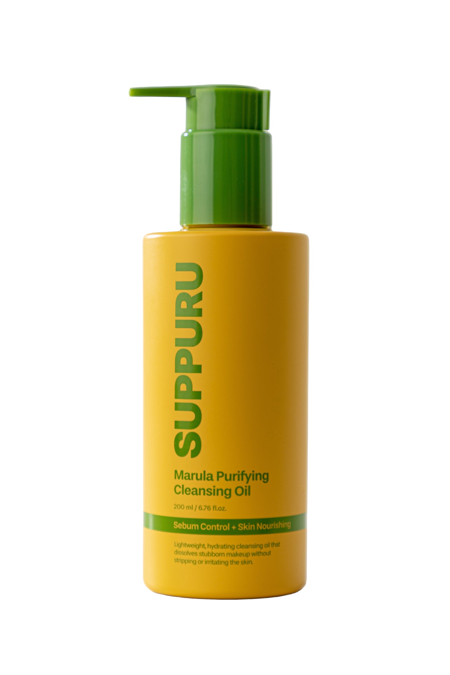 SUPPURU Marula Purifying Cleansing Oil 200ml – makeup-melting cleansing oil for sebum control
