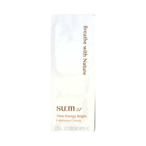 SUM37 TimeEnergy Bright Luminous Cream 1mlx120ea 1ml x 120ea Korean skincare sachets