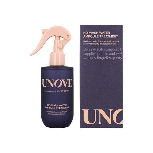 UNOVE No Wash Water Ampoule Treatment 200ml no-rinse protein hair mist for damaged tangled and dry hair