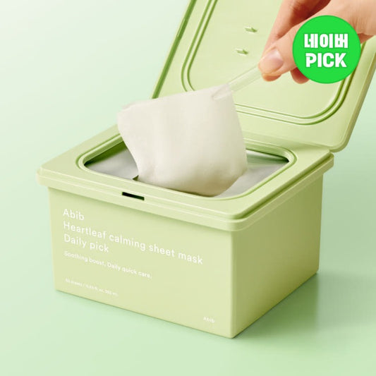 Abib Heartleaf Calming Sheet mask Daily Pick 30ea product image - Abib Korean skincare