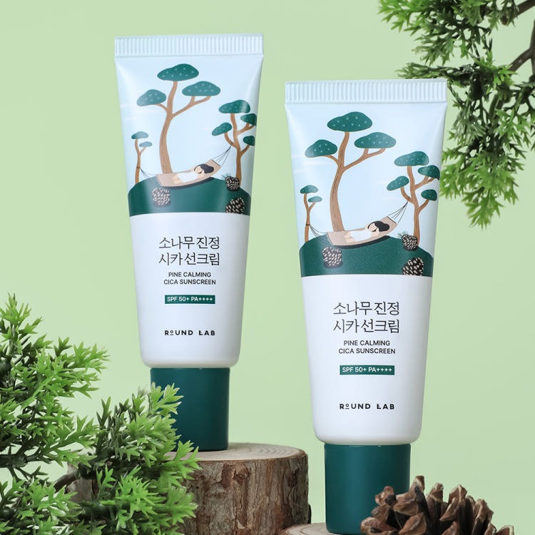 ROUND LAB Pine Calming Cica SunCream 40ml (SPF50+ PA++++) 2ea product image
