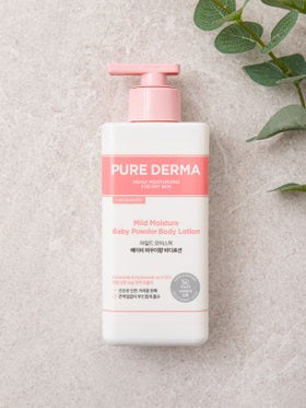 ON THE BODY PURE DERMA Mild Moisture Body Lotion 400ml #Baby Powder