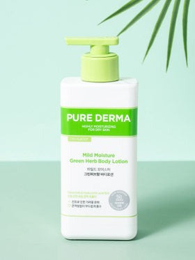 ON THE BODY PURE DERMA Mild Moisture Body Lotion 400ml Green Herb