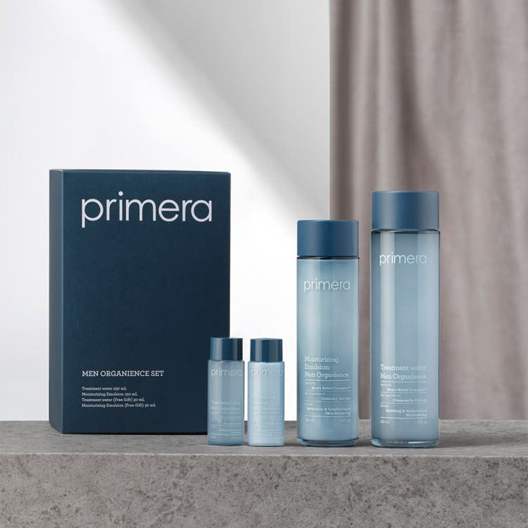 primera Men Organience BR 2pcs set (treatment water 230ml+emulsion 160ml)