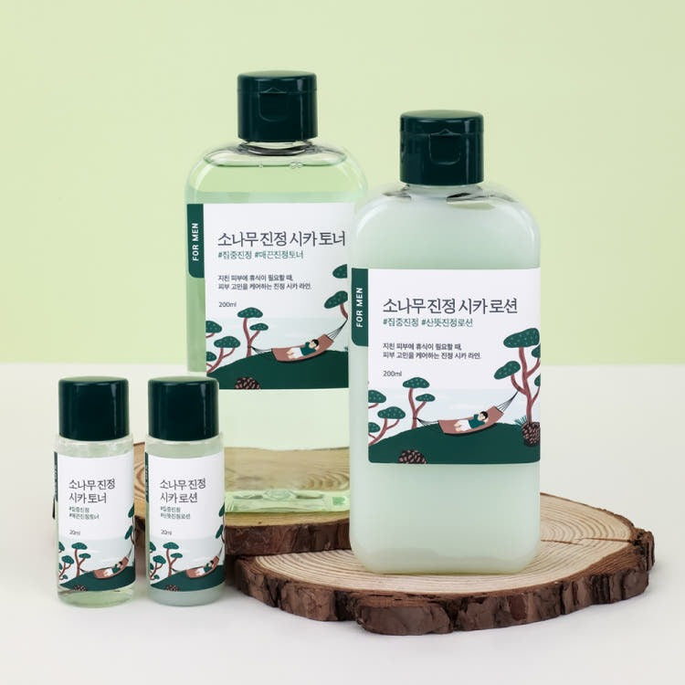 ROUND LAB For Man Pine Calming Cica Toner 200ml x Lotion 200ml 2pcs set ( +Toner/Lotion 20ml) product image