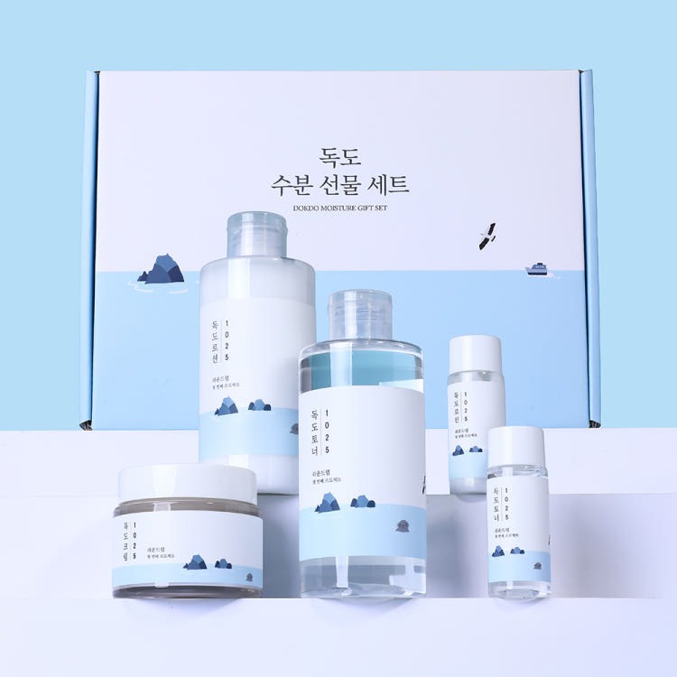 ROUND LAB 1025 Dokdo Moisturizing Special 3pcs set (Toner 220ml + Lotion 220ml + Cream 50ml) product image