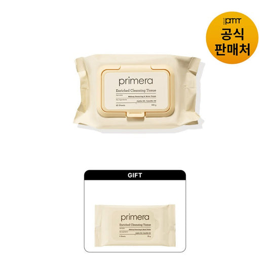 primera Enriched Cleansing Tissue 60ea