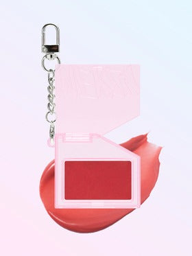 MERZY Let's Wearing Lip & Cheek Keyring(02 Rich Rosy) 2.2g