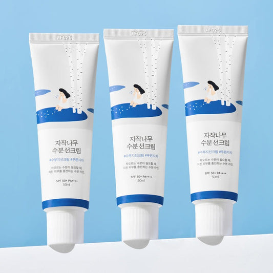 [3SET] ROUND LAB Birch Juice Moisturizing Sunscreen50ml (SPF 50+,PA++++) sunscreen product image