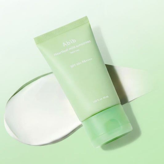 Abib Heartleaf Mild Sunscreen Relief Tube 50ml SPF50+ PA++++ product image - Abib Korean skincare
