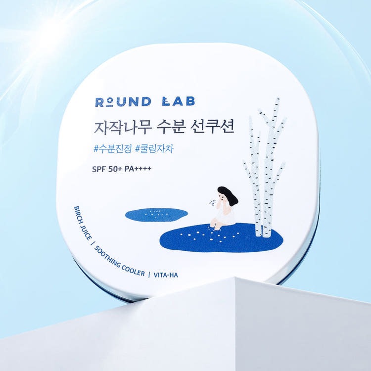 ROUND LAB Birch Juice Moisturizing SunCushion 15g (SPF 50+ PA++++) product image