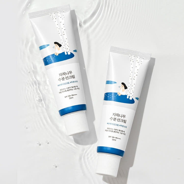 ROUND LAB Birch Juice Moisturizing Sunscreen50ml 2easet (SPF 50+,PA++++) sunscreen product image