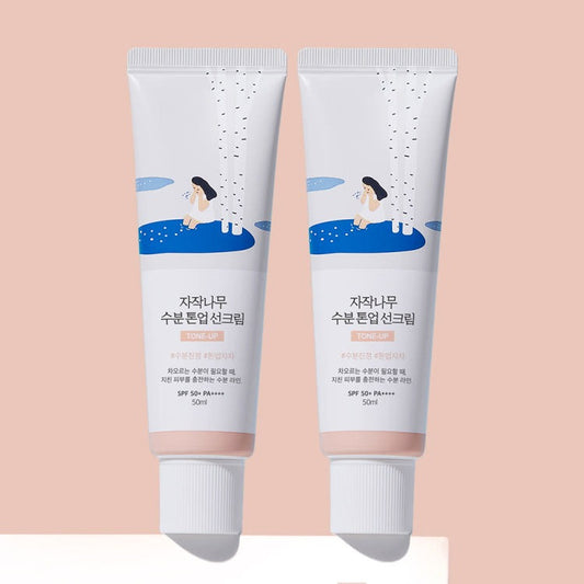 [2ea SET] ROUND LAB Birch Juice Moisturizing Tone Up Sunscreen 50ml (SPF 50+ PA++++) product image