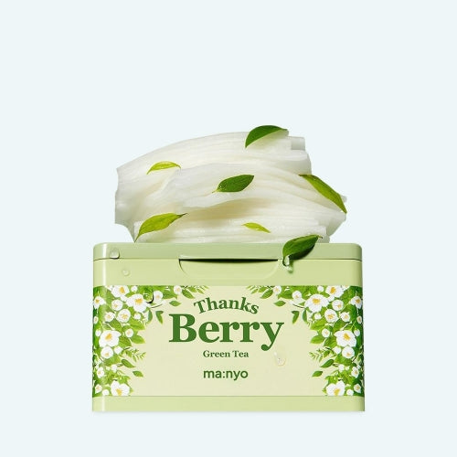 Manyo Thanks Berry Green Tea Tea Mask Sheet 30ea soothing Korean green tea sheet masks