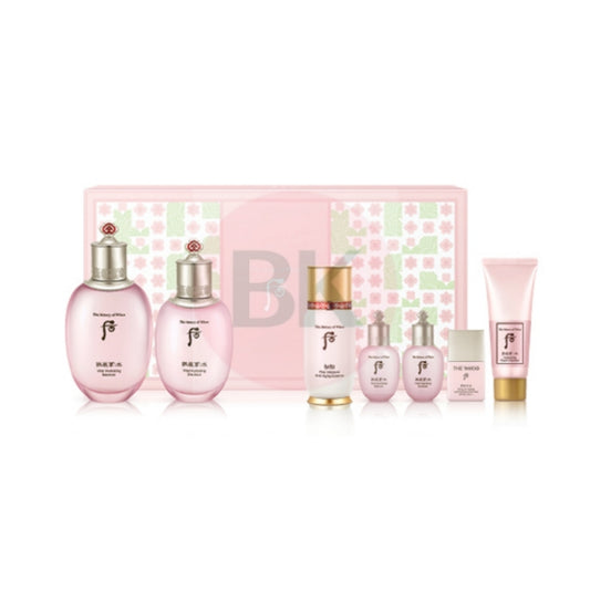 THE WHOO Gongjinhyang Sooyeon Love Set with Sooyeon Balance 150ml, Sooyeon Lotion 110ml, Bichup Soon Hwan Essence 50ml, Sooyeon minis, cream, and cleansing foam